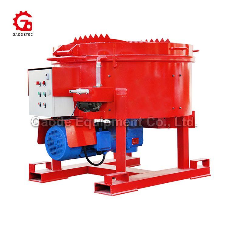 GAODETEC GRM500 Compact Refractory Pan Mixer For Construction Sites